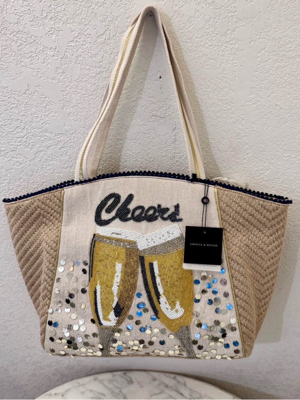 Caroline Embellished Tote Bag - Picture 7 of 11
